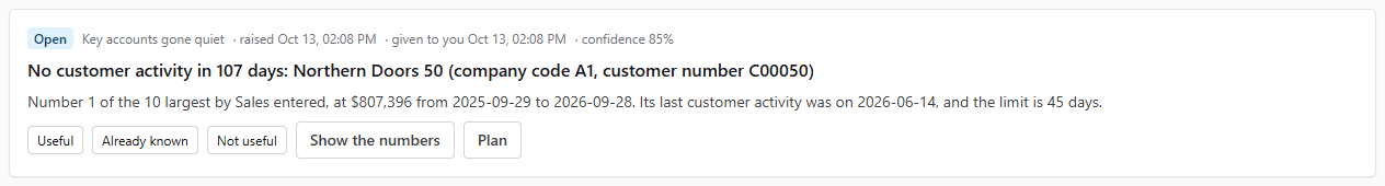 A key account gone quiet